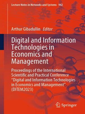 cover image of Digital and Information Technologies in Economics and Management